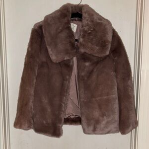 Plush Brown Teddy Jacket